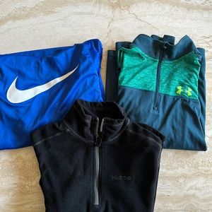 Boys Medium Nike/UA/Marmot Shirts